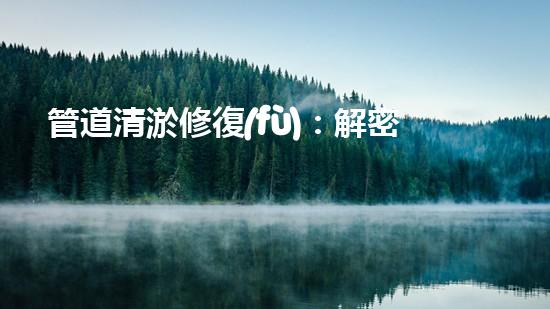 管道清淤修復(fù)：解密神奇施工方案，驚喜不斷！